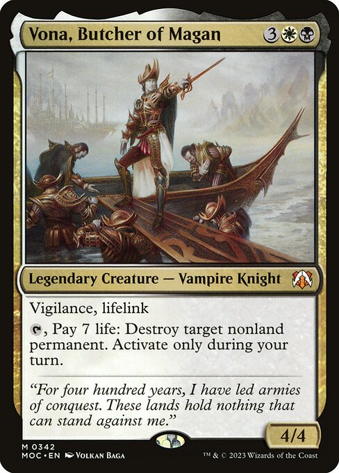 Vona, Butcher of Magan - Commander: March of the Machine - M - 342