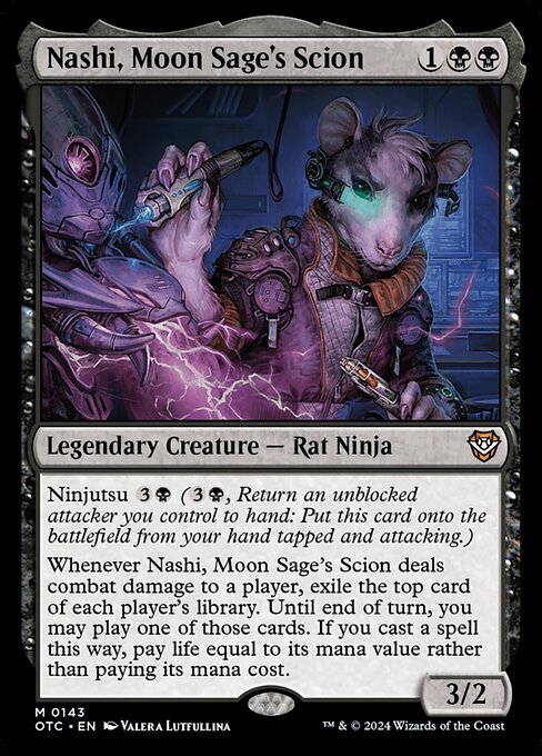 Nashi, Moon Sage's Scion - Commander: Outlaws of Thunder Junction - M - 143