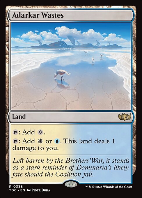 Adarkar Wastes - Commander: Tarkir: Dragonstorm - R - 338