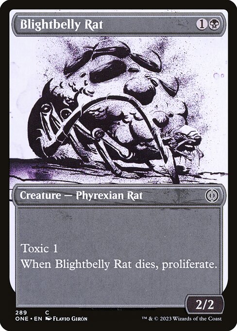 Blightbelly Rat (Showcase) - Phyrexia: All Will Be One - C - 289