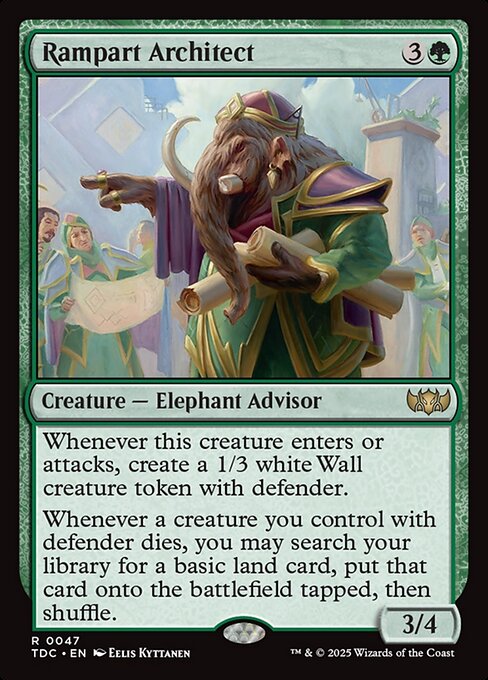 Rampart Architect - Commander: Tarkir: Dragonstorm - R - 47