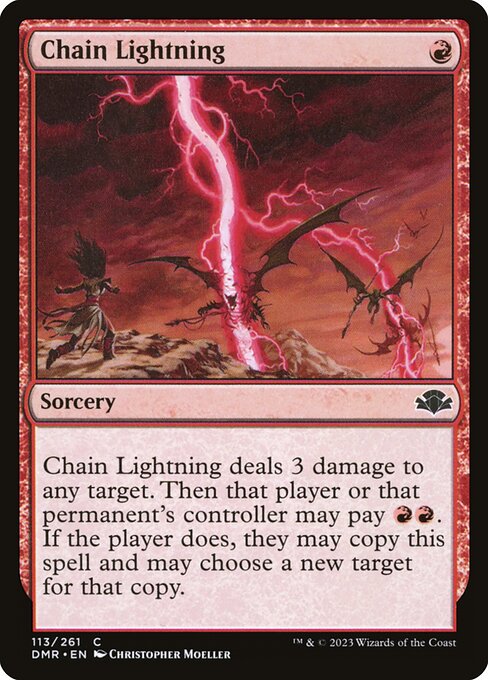 Chain Lightning - Dominaria Remastered - C - 113