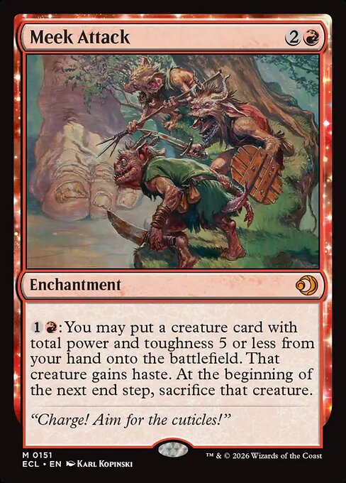 Meek Attack - Lorwyn Eclipsed - M - 151