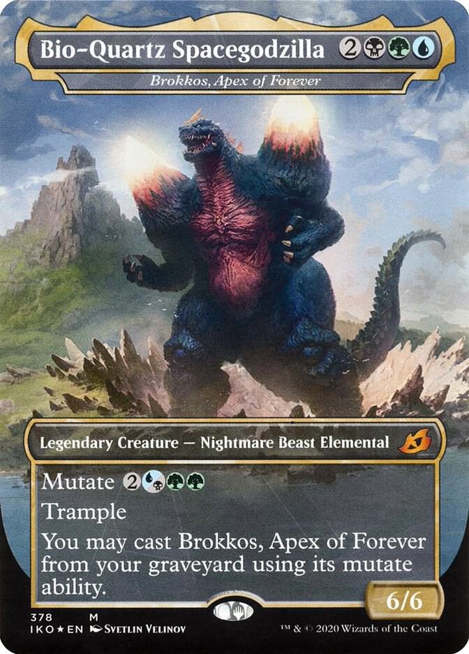 Bio-Quartz Spacegodzilla - Brokkos, Apex of Forever - Ikoria: Lair of Behemoths - M - 378