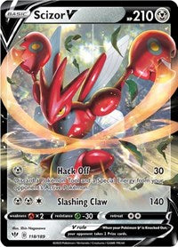Scizor V - SWSH03: Darkness Ablaze - Ultra Rare - 118/189