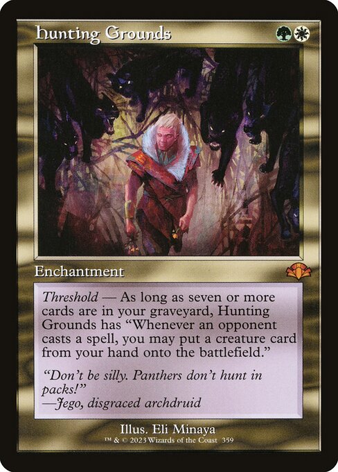 Hunting Grounds (Retro Frame) - Dominaria Remastered - M - 359