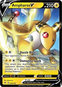 Ampharos V - SWSH04: Vivid Voltage - Ultra Rare - 049/185