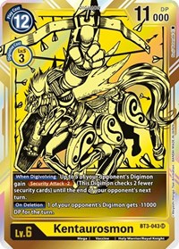 Kentaurosmon (Alternate Art) - Release Special Booster 1.0 - Super Rare - BT3-043 SR