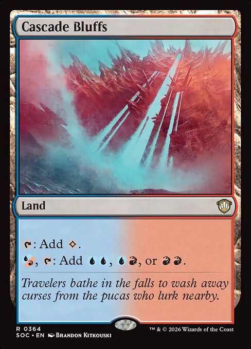 Cascade Bluffs - Commander: Secrets of Strixhaven - R - 364