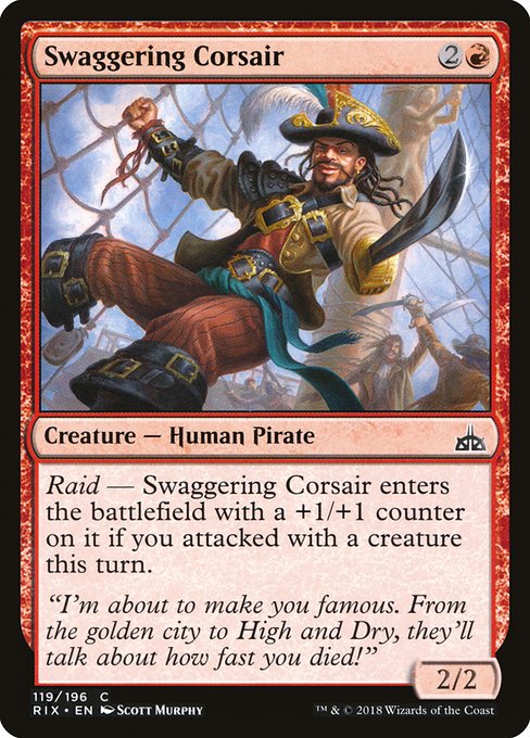 Swaggering Corsair - Rivals of Ixalan - C - 119