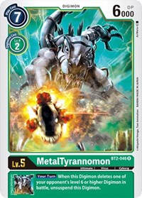 MetalTyrannomon - BT2-046 - Release Special Booster - Rare - BT2-046 R