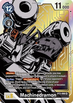 Machinedramon - BT2-066 (Dash Pack Ver. 1.0) - Release Special Booster - Promo - BT2-066 SR