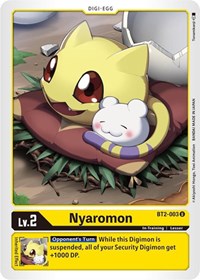Nyaromon - Release Special Booster - Uncommon - BT2-003 U