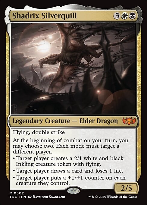 Shadrix Silverquill - Commander: Tarkir: Dragonstorm - M - 302