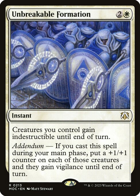 Unbreakable Formation - Commander: March of the Machine - R - 213