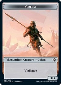 Golem (027) // Thopter Double-Sided Token - Commander 2021 - T - 27 // 29