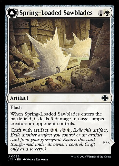 Spring-Loaded Sawblades - The Lost Caverns of Ixalan - U - 36