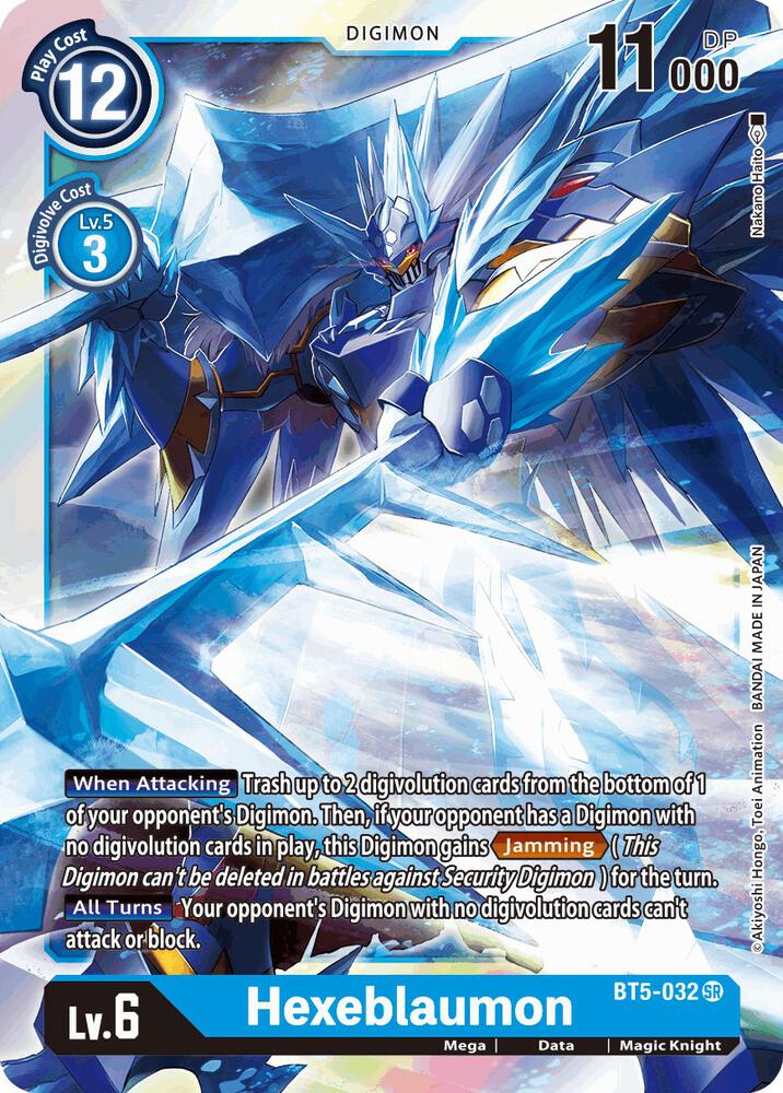 Hexeblaumon - Battle of Omni - Super Rare - BT5-032 SR