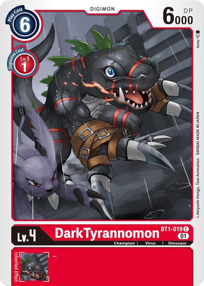 DarkTyrannomon - BT1-019 (Alternate Art) - Starter Deck 07: Gallantmon - Common - BT1-019 C
