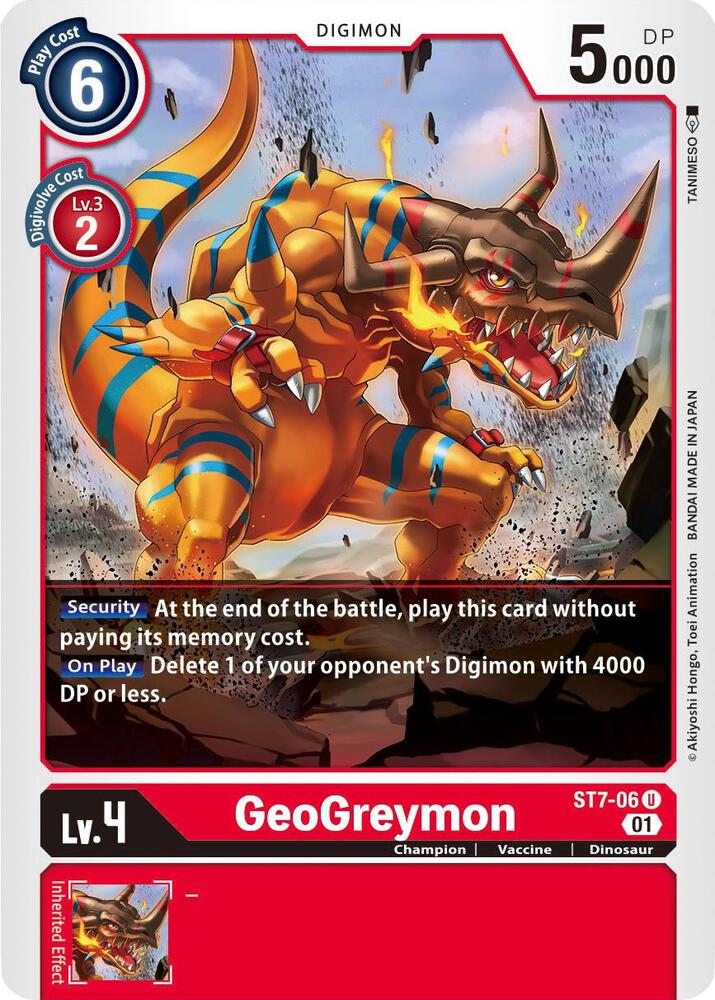 GeoGreymon - Starter Deck 07: Gallantmon - Uncommon - ST7-06 U