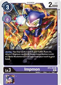 Impmon - Double Diamond - Uncommon - BT6-068 U