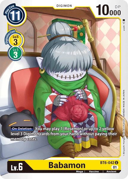 Babamon - Double Diamond - Uncommon - BT6-042 U
