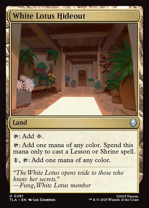 White Lotus Hideout - Avatar: The Last Airbender - U - 281