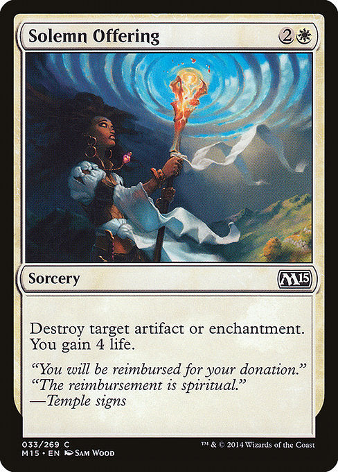 Solemn Offering - Magic 2015 (M15) - C - 33