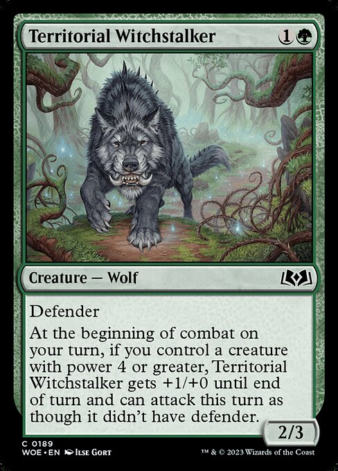 Territorial Witchstalker - Wilds of Eldraine - C - 189