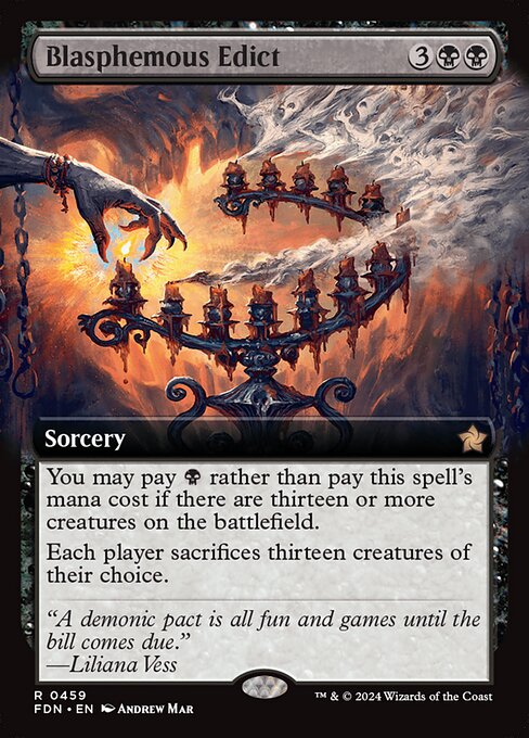 Blasphemous Edict (Extended Art) - Foundations - R - 459
