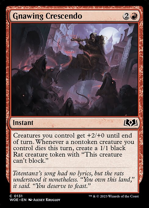 Gnawing Crescendo - Wilds of Eldraine - C - 131