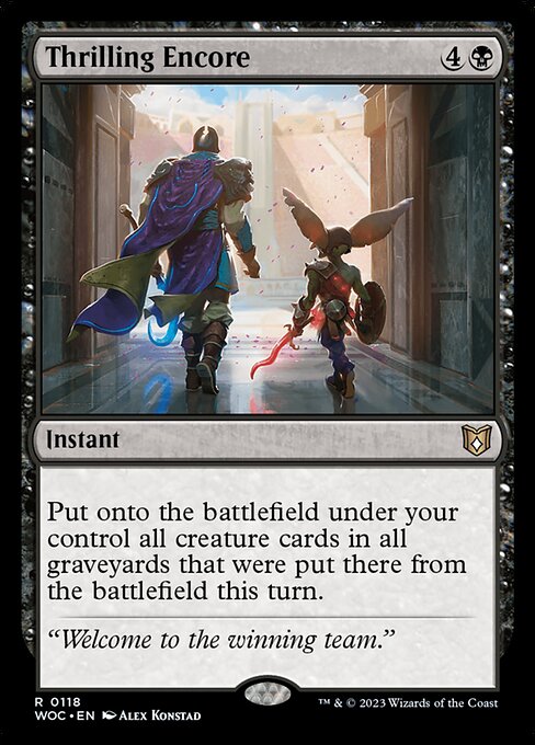 Thrilling Encore - Commander: Wilds of Eldraine - R - 118
