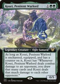 Kosei, Penitent Warlord (Extended Art) - Commander: Kamigawa: Neon Dynasty - R - 67