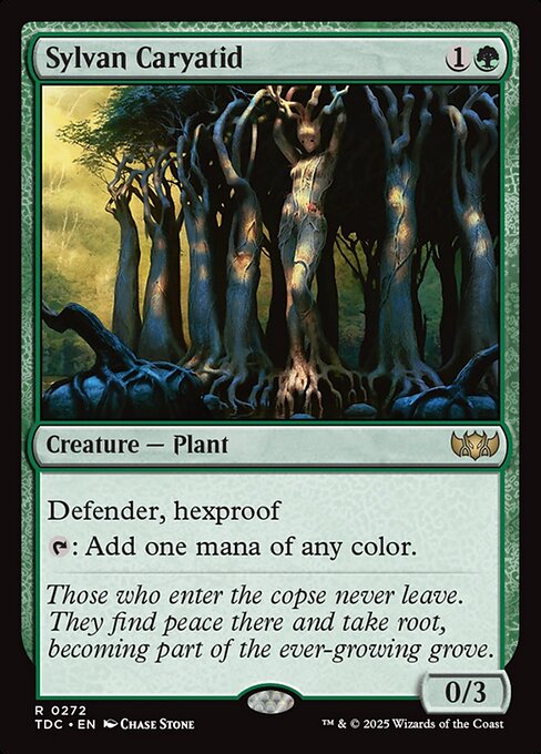 Sylvan Caryatid - Commander: Tarkir: Dragonstorm - R - 272