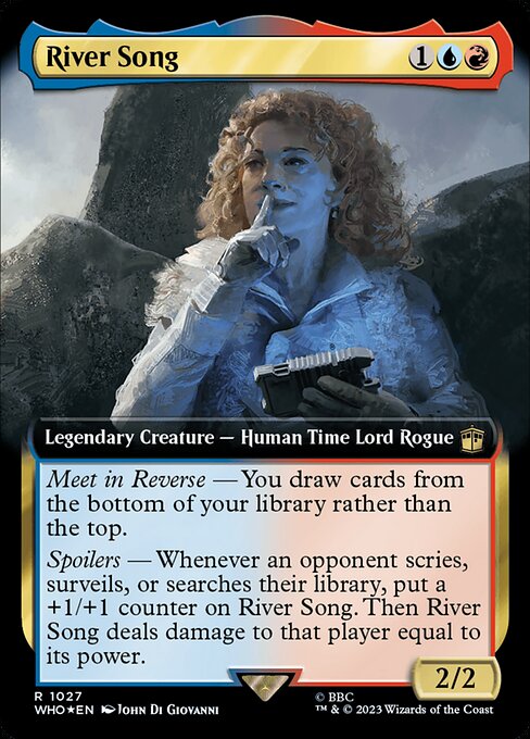 River Song (Extended Art) (Surge Foil) - Universes Beyond: Doctor Who - R - 1027