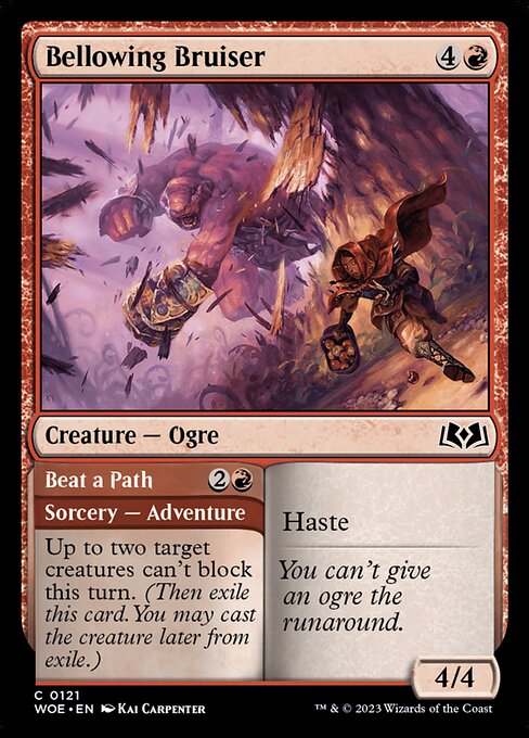 Bellowing Bruiser - Wilds of Eldraine - C - 121