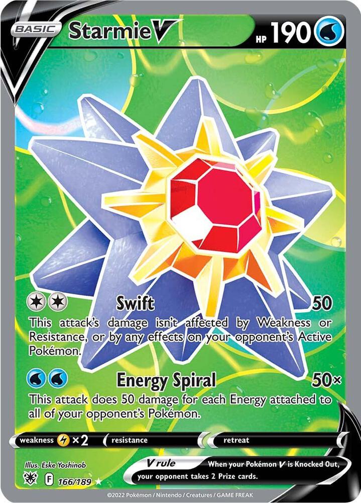 Starmie V (Full Art) - SWSH10: Astral Radiance - Ultra Rare - 166/189