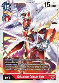 Gallantmon Crimson Mode - Digital Hazard - Secret Rare - EX2-073 SEC