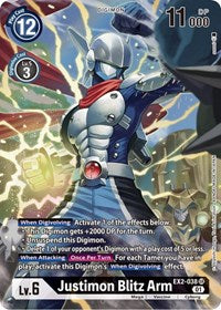 Justimon Blitz Arm (Alternate Art) - Digital Hazard - Super Rare - EX2-038 SR