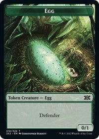 Egg // Spirit (008) Double-Sided Token - Double Masters 2022 - T - 16 // 8