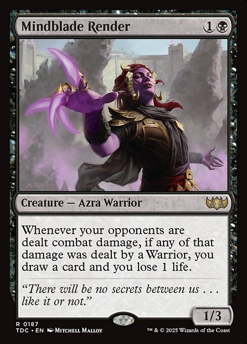 Mindblade Render - Commander: Tarkir: Dragonstorm - R - 187