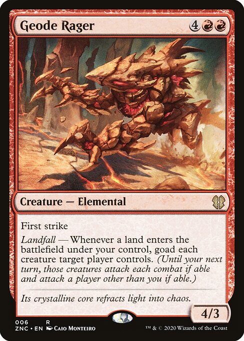 Geode Rager - Commander: Zendikar Rising - R - 6