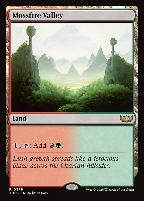Mossfire Valley - Commander: Tarkir: Dragonstorm - R - 378