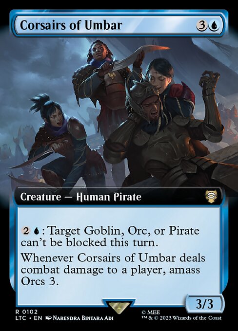 Corsairs of Umbar (Extended Art) - Commander: The Lord of the Rings: Tales of Middle-earth - R - 102
