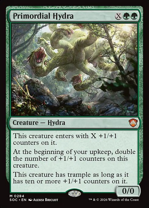 Primordial Hydra - Commander: Secrets of Strixhaven - M - 284