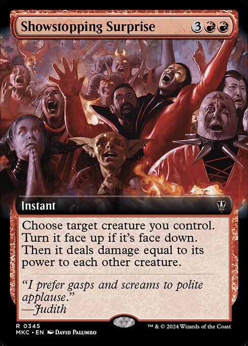 Showstopping Surprise (Extended Art) - Commander: Murders at Karlov Manor - R - 345