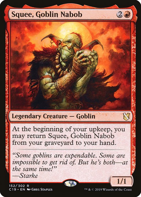 Squee, Goblin Nabob - Commander 2019 - R - 152