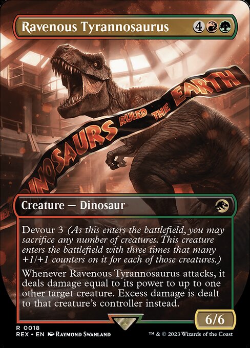 Ravenous Tyrannosaurus (Borderless) - Universes Beyond: Jurassic World Collection - R - 18