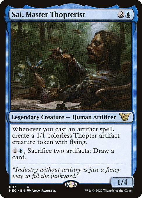 Sai, Master Thopterist - Commander: Kamigawa: Neon Dynasty - R - 97