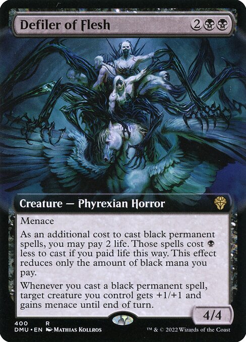 Defiler of Flesh (Extended Art) - Dominaria United - R - 400